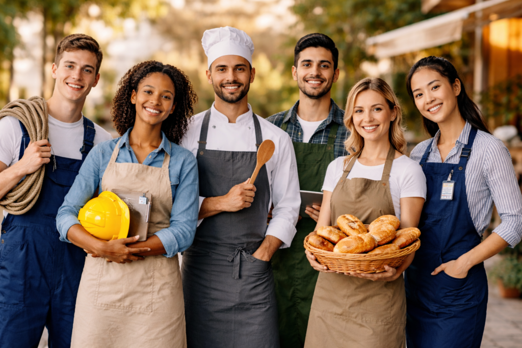 Internationale Auszubildende aus verschiedenen Ländern – Azubis aus dem Ausland für deutsche Unternehmen