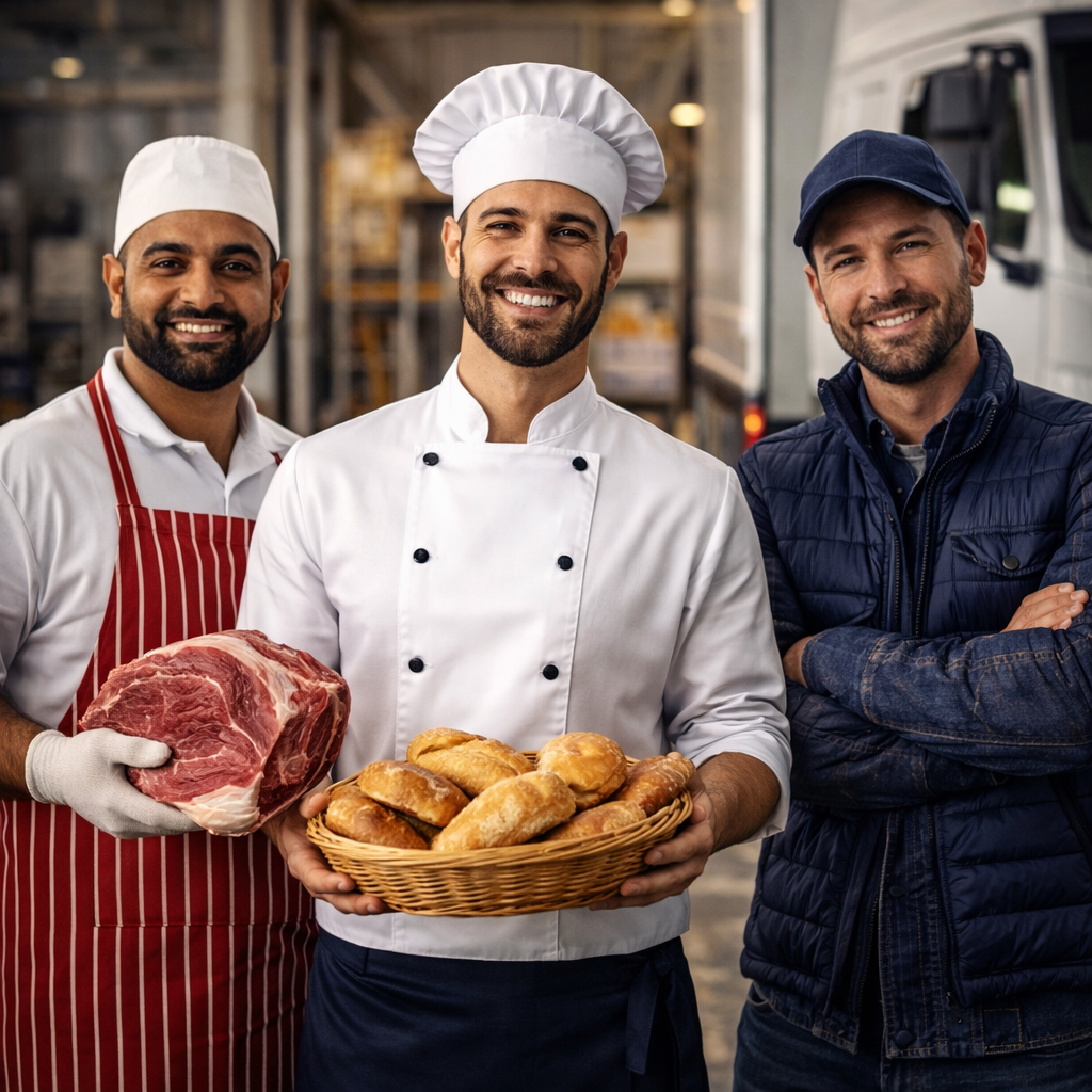 Internationale Auszubildende in Industrie, Lebensmittelproduktion und Logistik – Fleischer, Bäcker und LKW-Fahrer in Deutschland